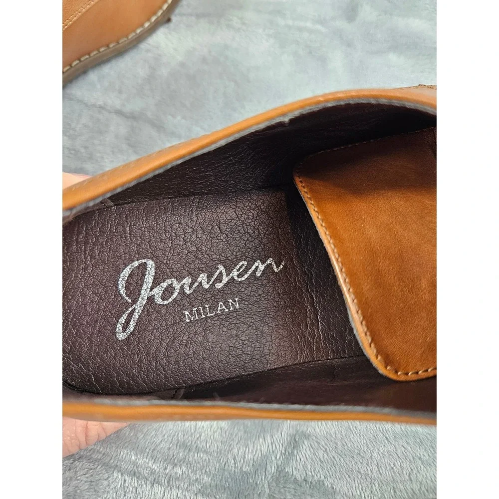 Jousen Milan Men's Size 9 Brown‎ Oxford Lace Up Dress Shoes